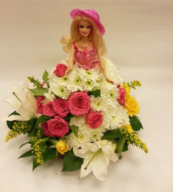 кукуклы из живых цветов