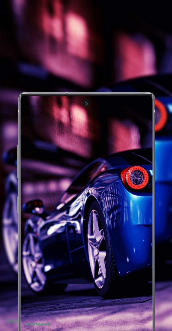 синий автомобиль