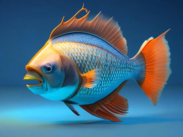 3 d fish