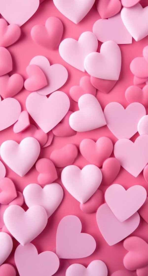 сердца розовые