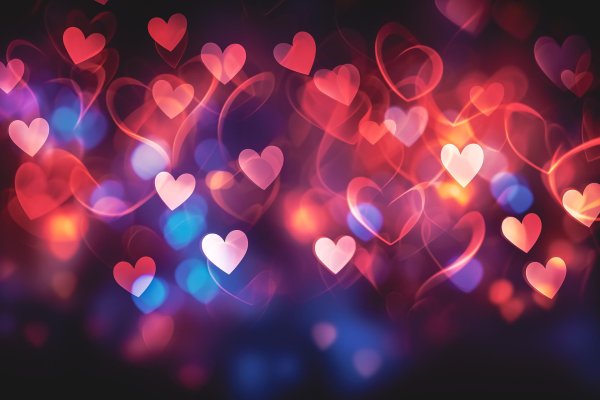 фон сердечек