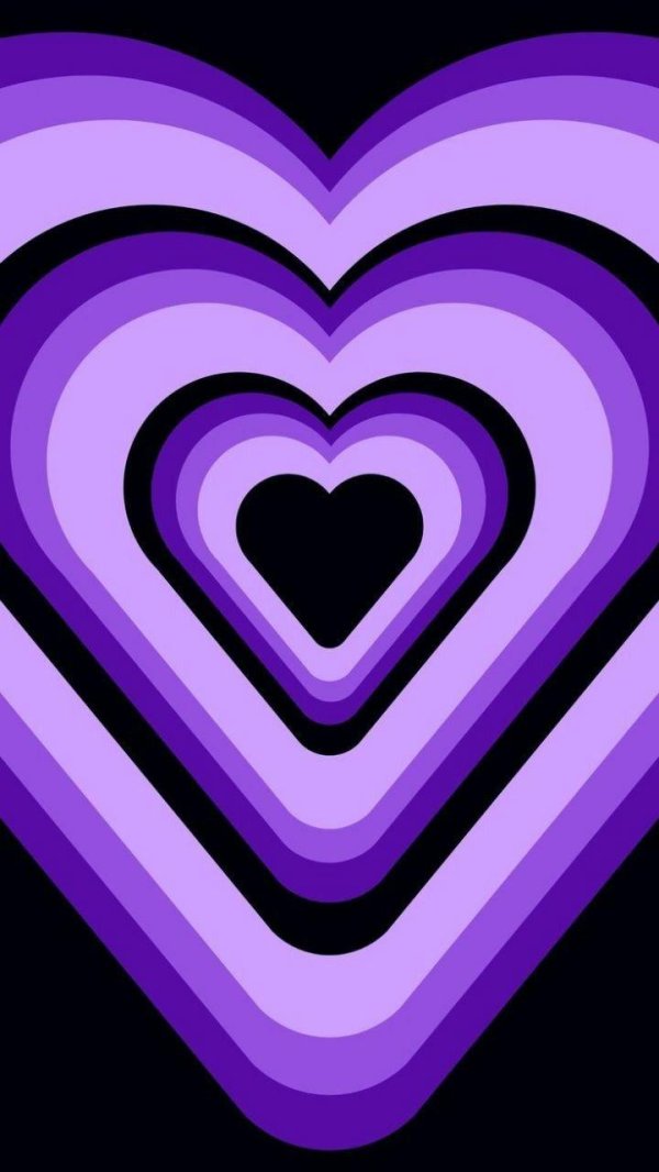 сердца сиреневые