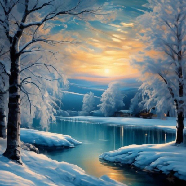 пейзажи природы зима