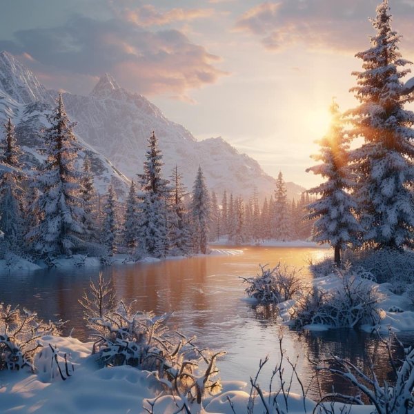 зимние горы