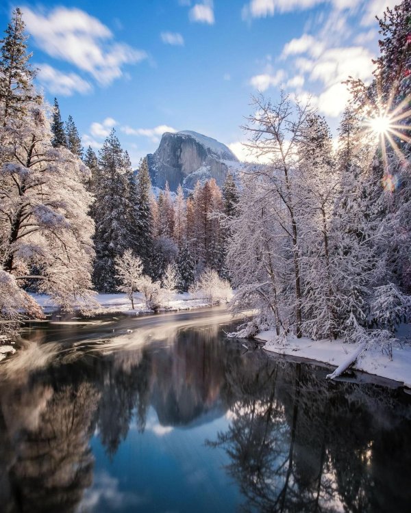 природа зимой