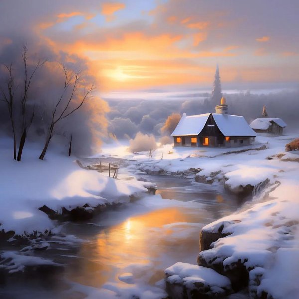 красивые зимние пейзажи