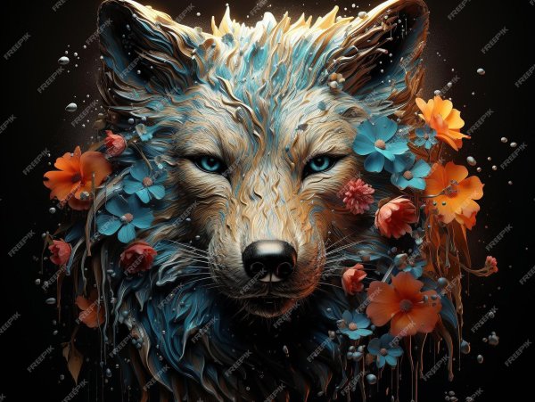 красивые волки