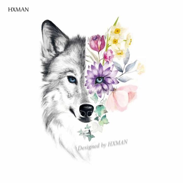 тату волчица для девушки