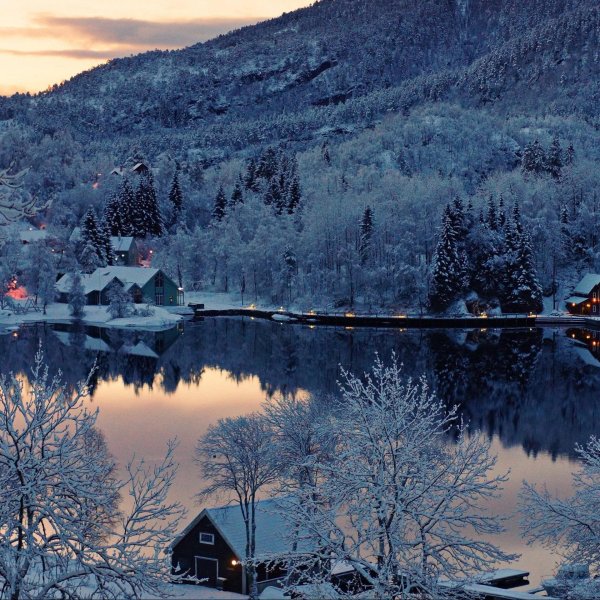 норвегия зима