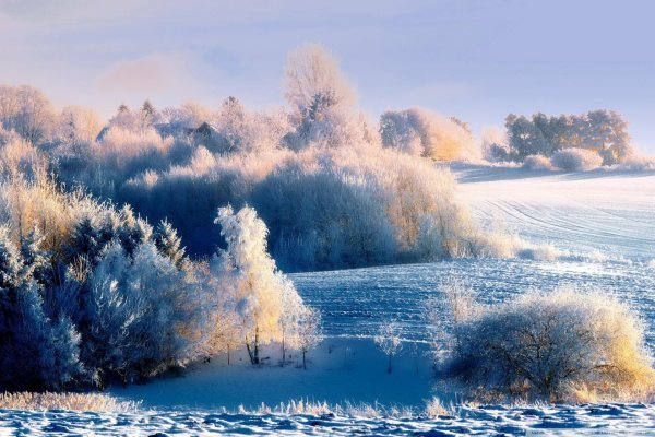 красивые зимние пейзажи