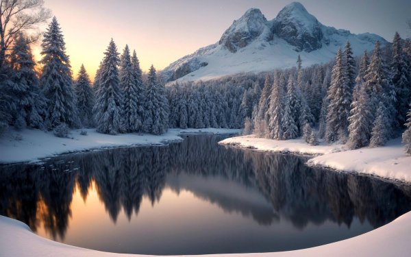 великолепные зимние пейзажи