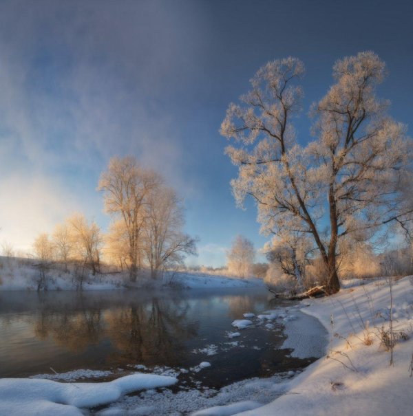 красивые зимние пейзажи