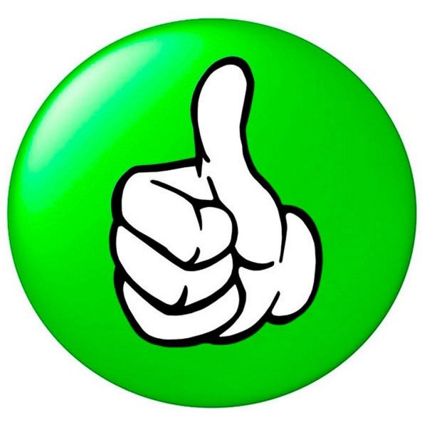 знак отлично большой палец