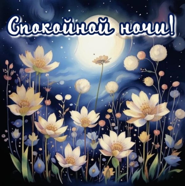 цветы спокойной ночи