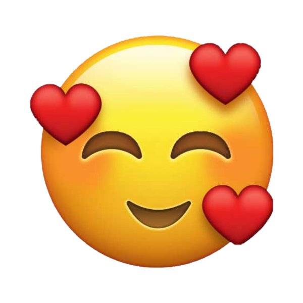 что значит смайлик с сердечками вокруг головы от женщины