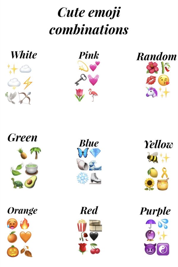 красивое сочетание смайлов