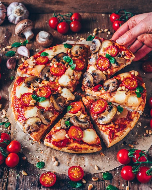 пицца сочная