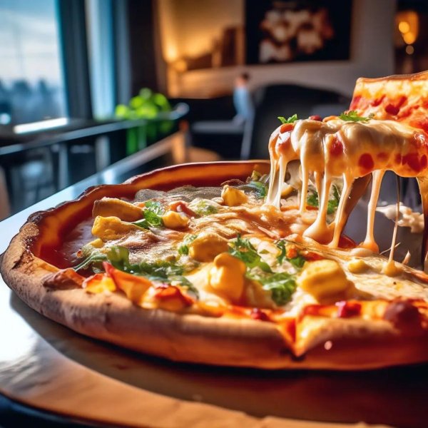 горячая пицца