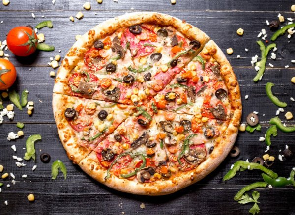 пицца сверху