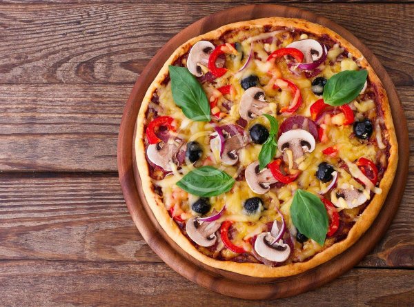 пицца сверху