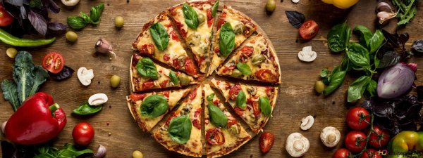 пицца овощная
