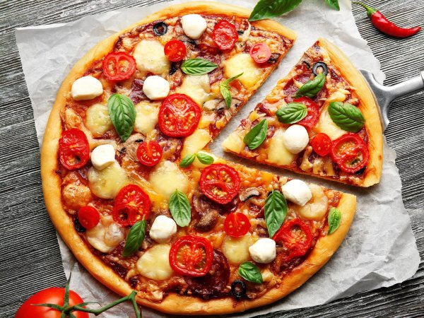 пицца сочная