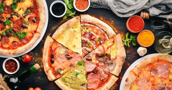 пицца в ресторане