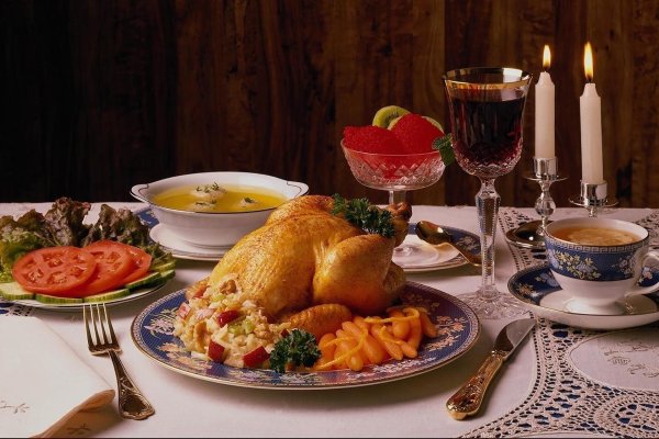 ужин праздничный