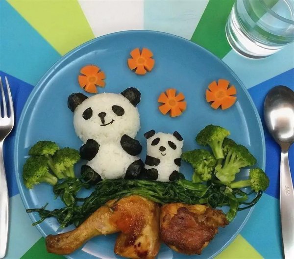 украшение детских блюд