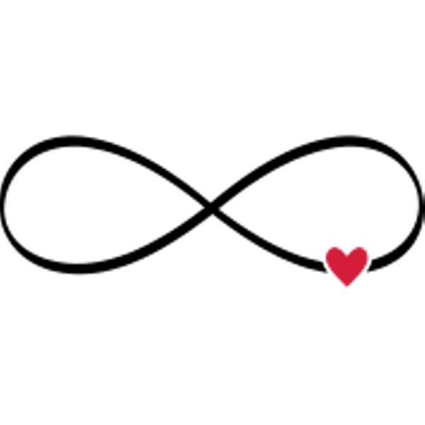 знак бесконечности сердце