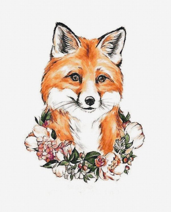 рисунок лисы