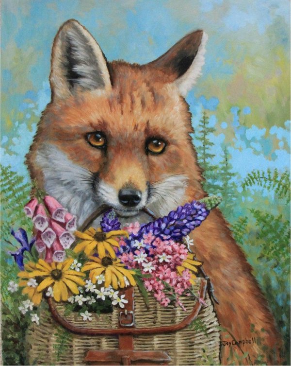 картина с лисой