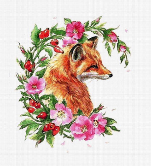лиса набор для вышивания