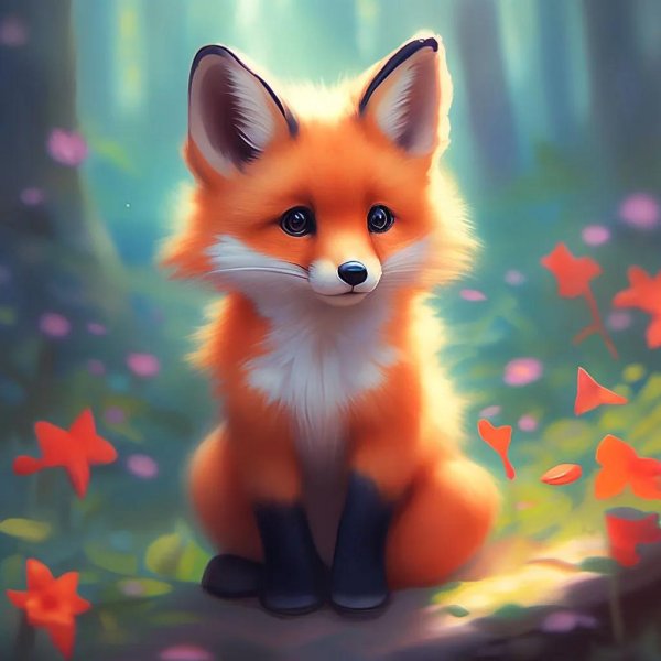 красивая лисичка