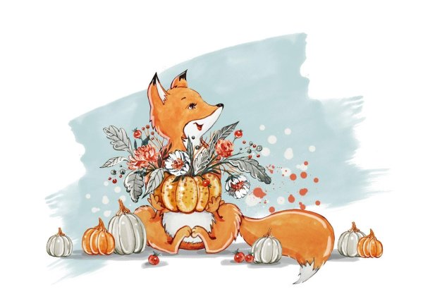 милые осенние рисунки