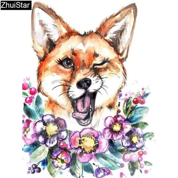 рисунок лисы