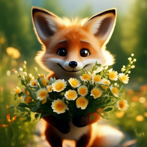 милые лисята