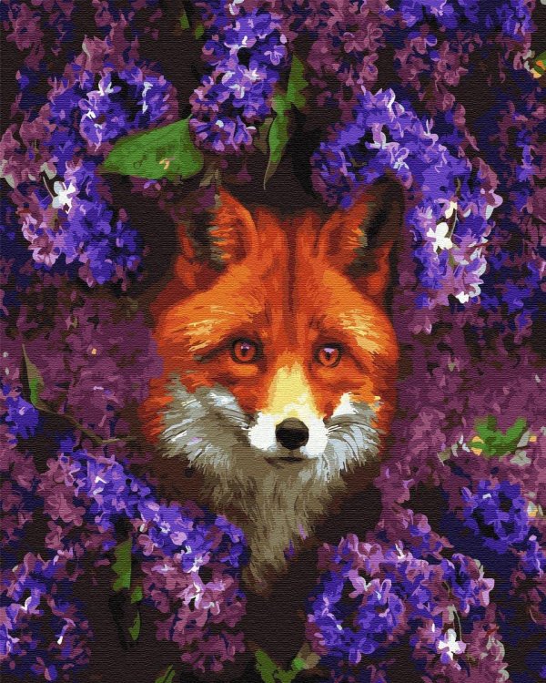 картина по номерам лис