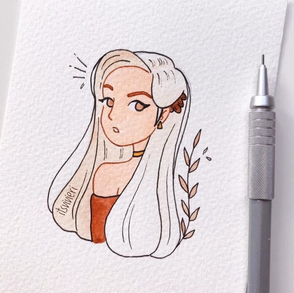 рисунки в скетчбук девочки