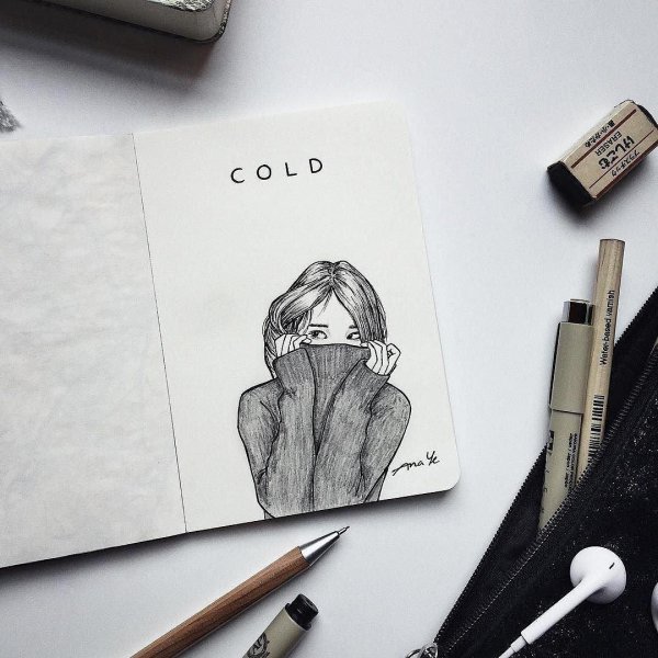 скетчбук идеи для рисунков