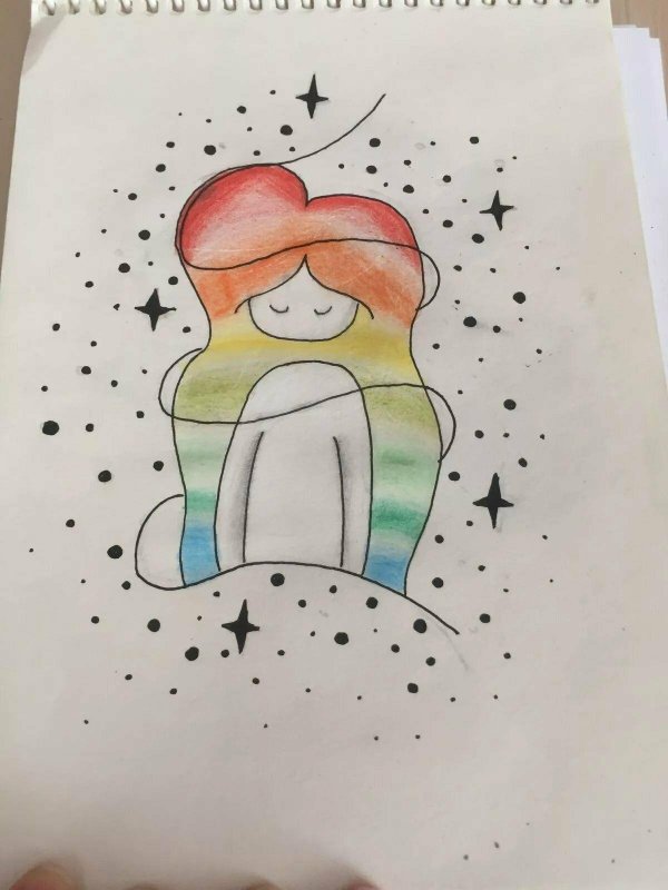 рисунки для срисовки в скетчбук легкие