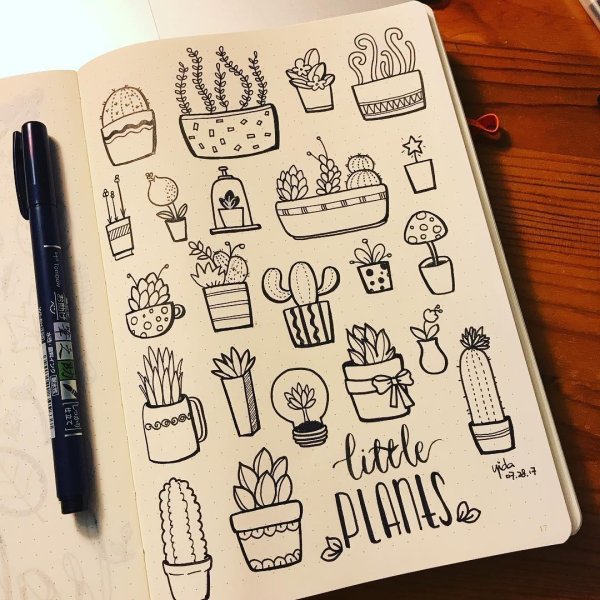 маленькие рисунки для скетчбука