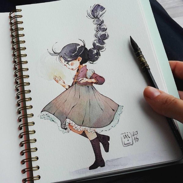 арты для срисовки в скетчбук