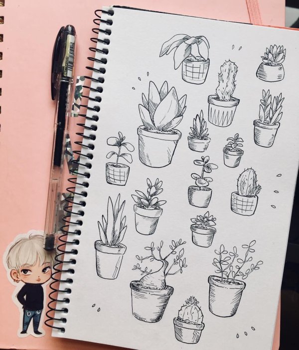 маленькие рисунки для скетчбука