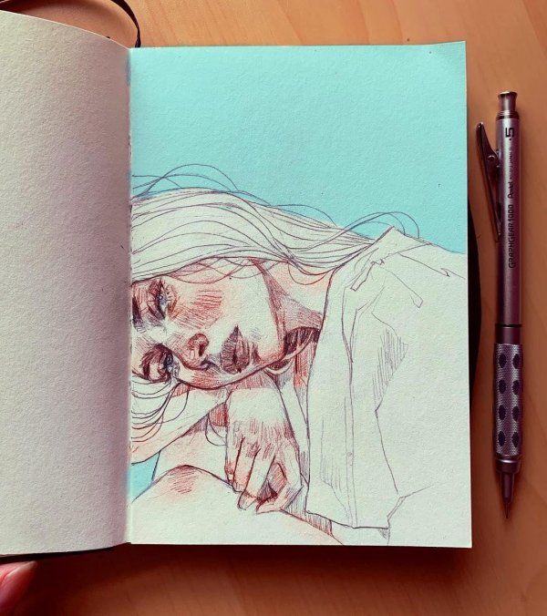 идеи для рисунков в скетчбуке карандашом