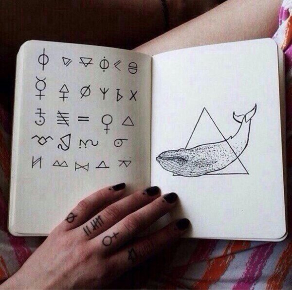 эскиз тату кит