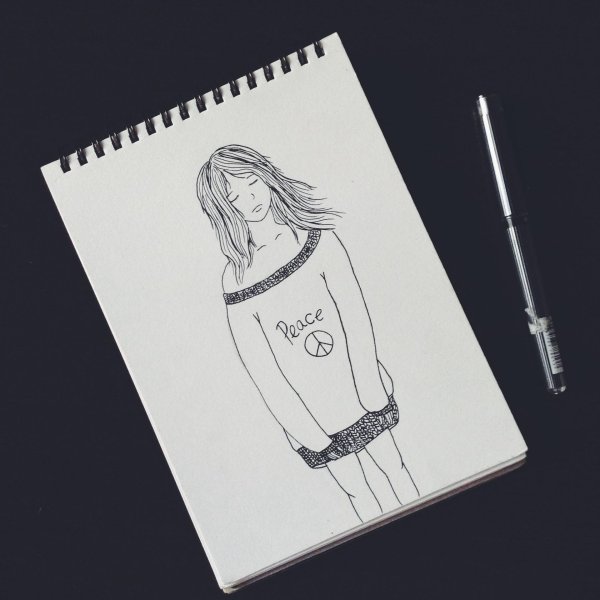 рисунки для срисовки в скетчбук