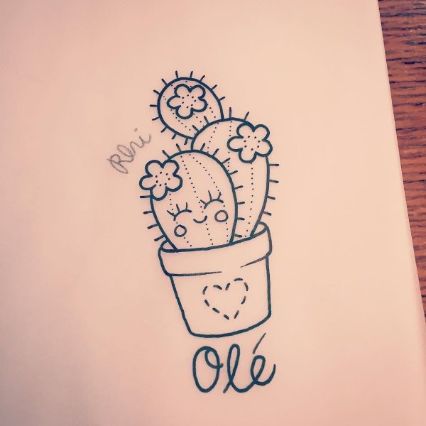 тату кактус