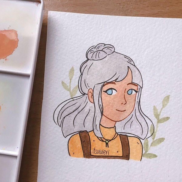 рисунки в скетчбуке