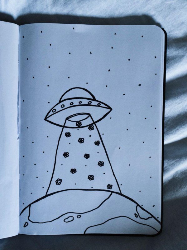 космические рисунки для срисовки